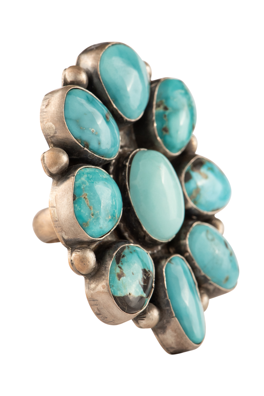 Southwestern Silver & Turquoise Ring