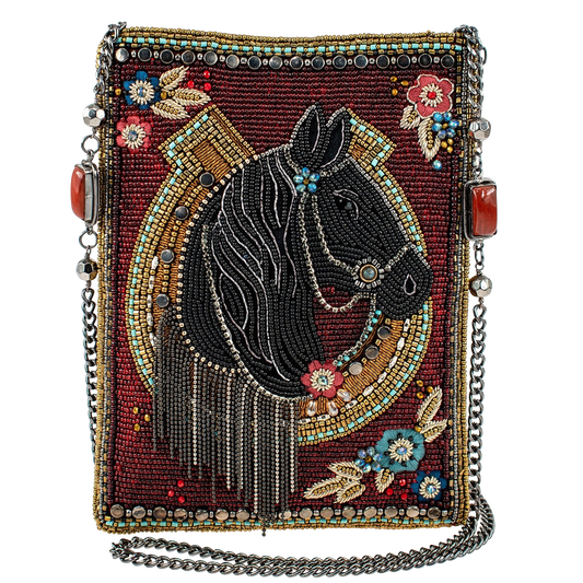 Mary Frances Let's Gallop Mini Crossbody Clutch