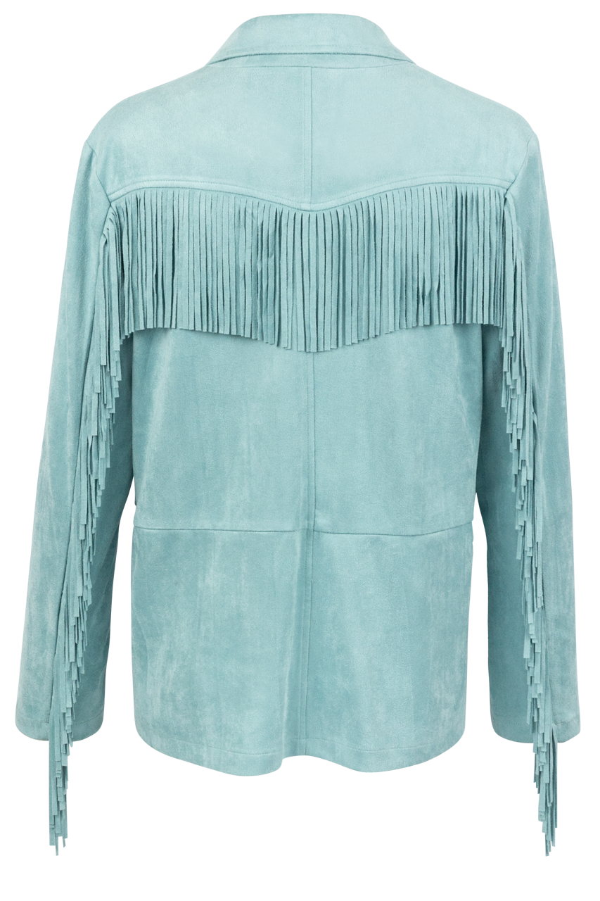 Maverick's Turquoise Fringe Blazer