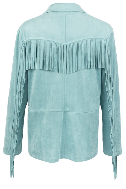 Maverick's Turquoise Fringe Blazer