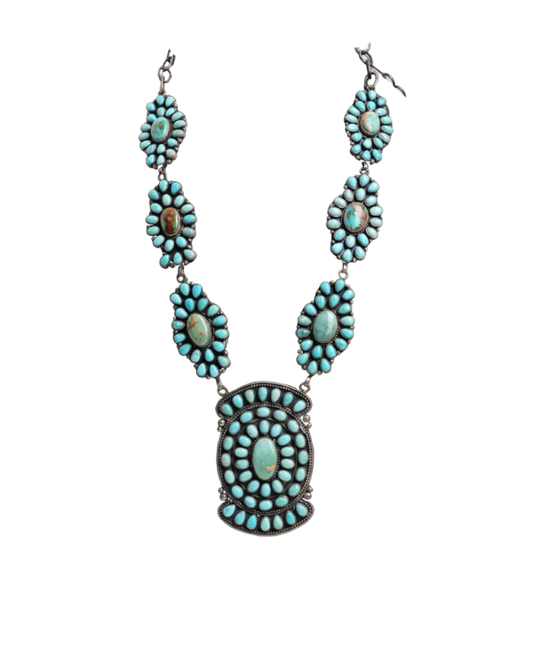 Large Turquoise Stone Necklace