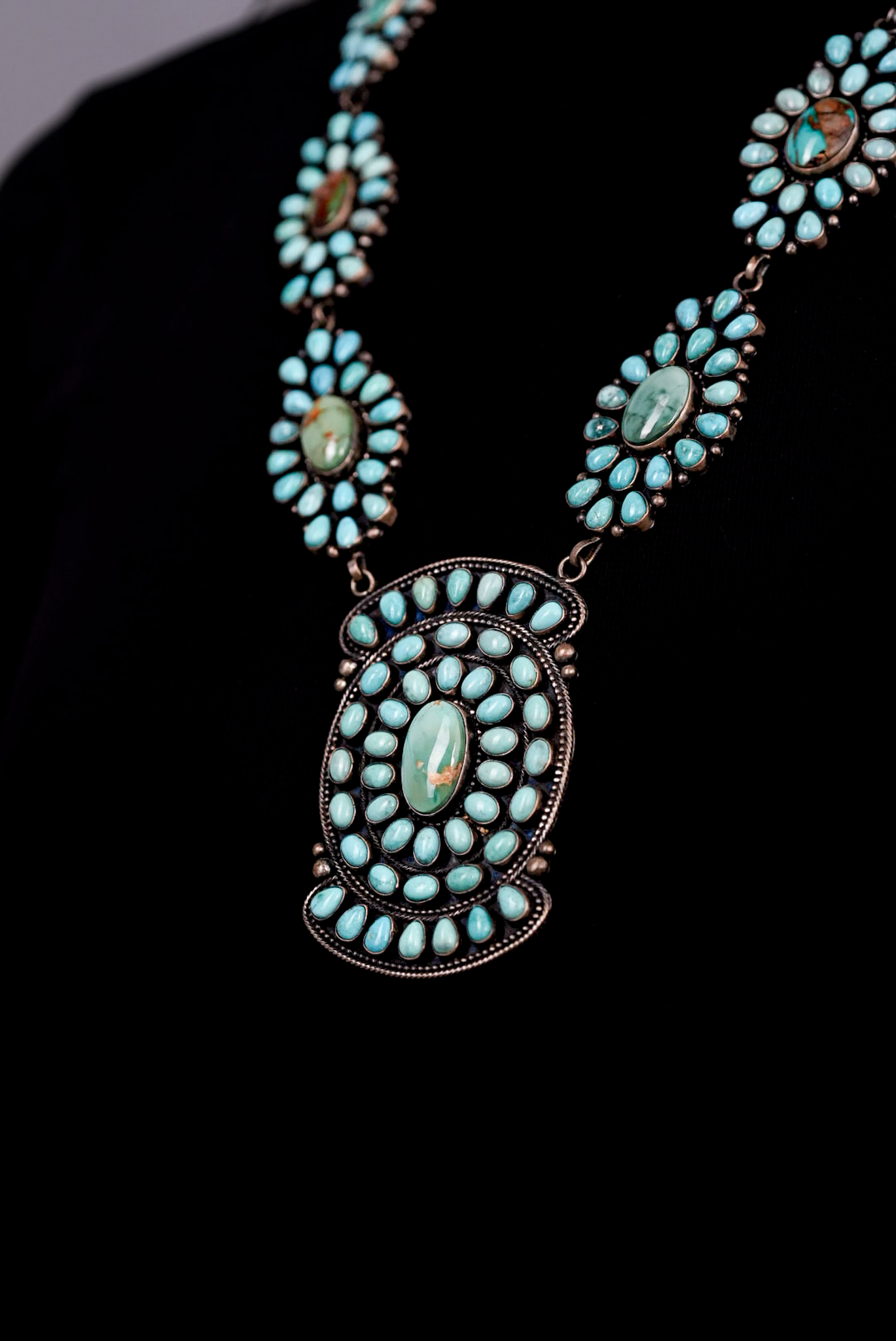Large Turquoise Stone Necklace