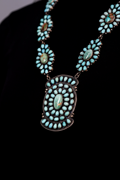 Large Turquoise Stone Necklace
