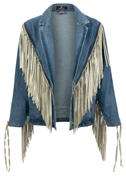 Maverick's Classic Denim Fringe Jacket