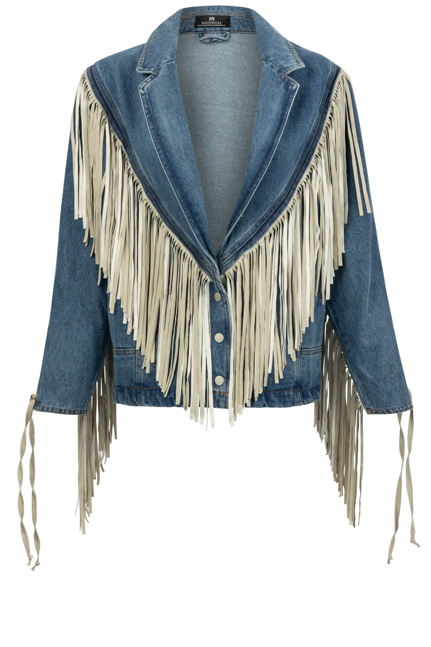 Maverick's Classic Denim Fringe Jacket