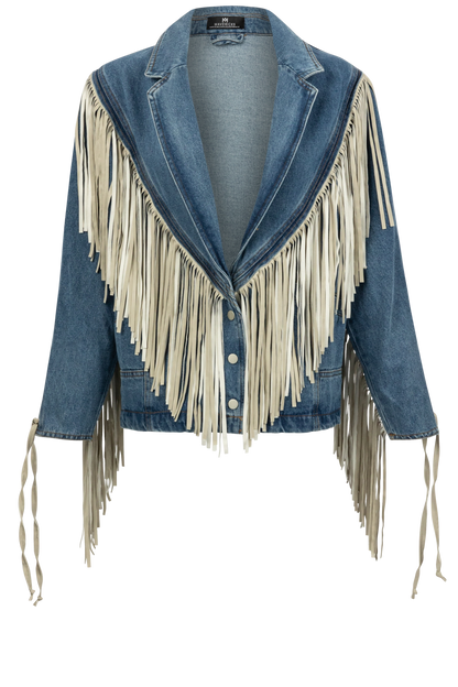 Maverick's Classic Denim Fringe Jacket