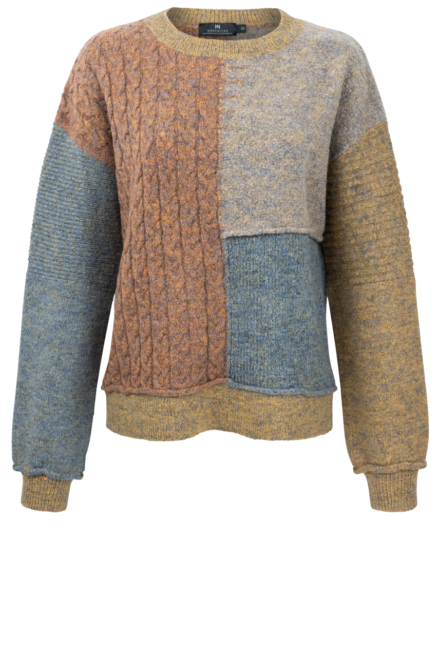 Maverick's Multi Patch Sweater