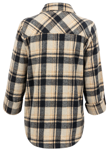 Maverick's Cuffed Flannel Shirt