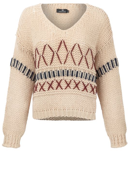 Maverick's Cream Knit Sweater