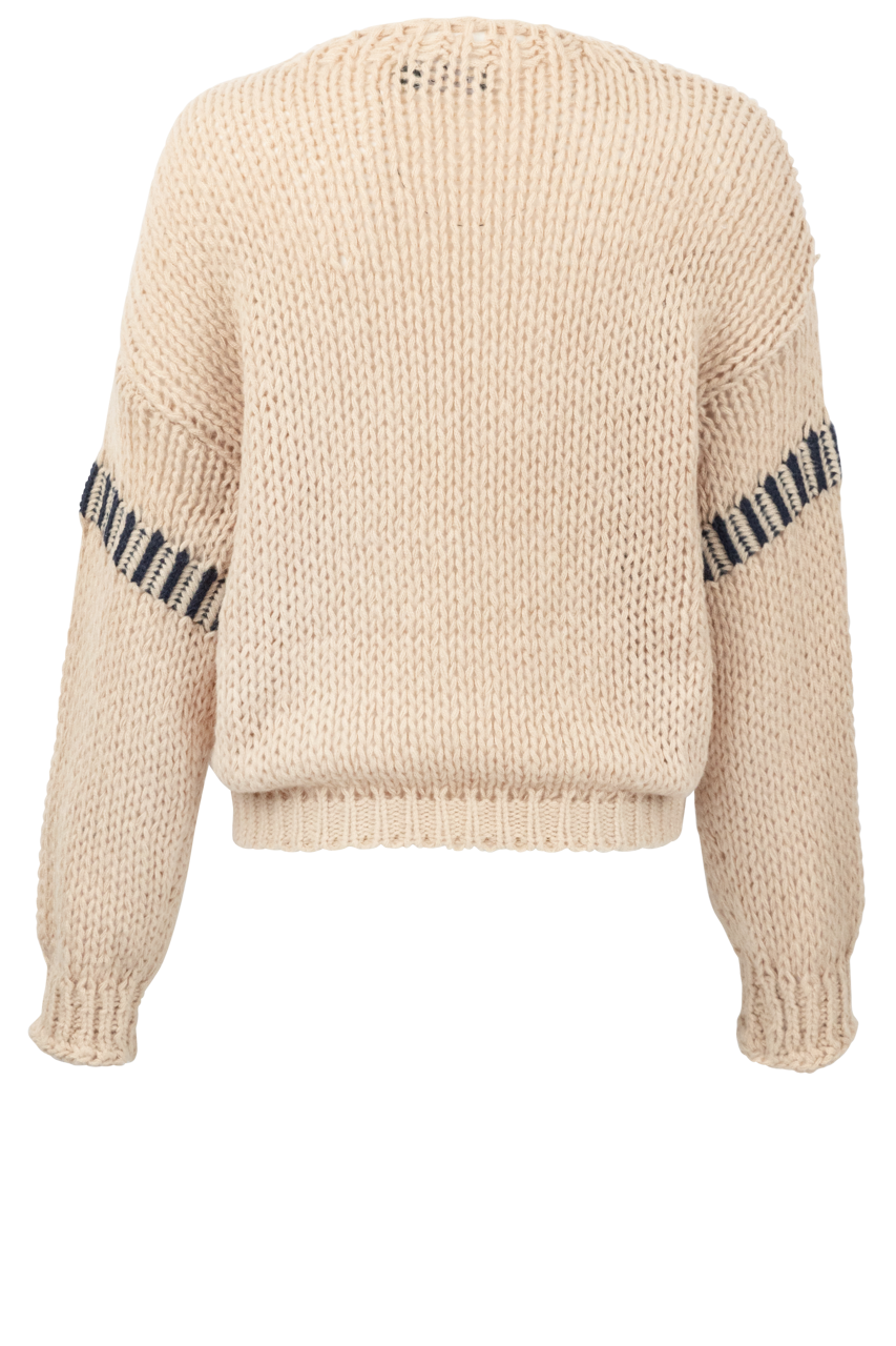 Maverick's Cream Knit Sweater