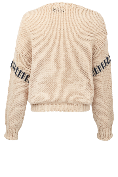 Maverick's Cream Knit Sweater