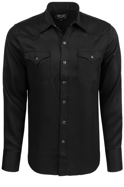 H Bar C Snap Front Denver Shirt - Black