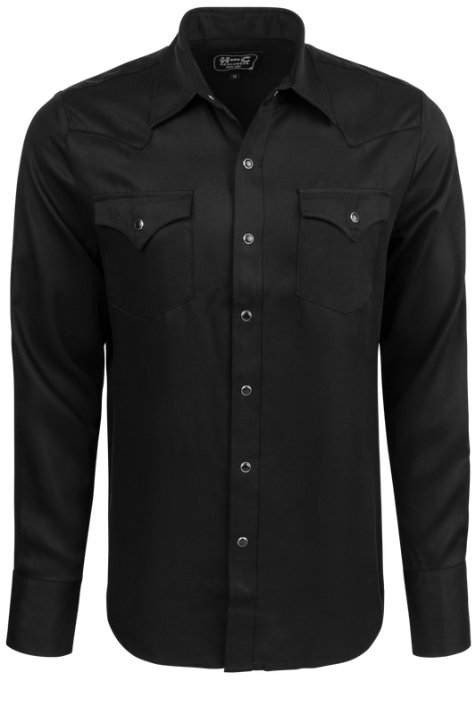 H Bar C Snap Front Denver Shirt - Black