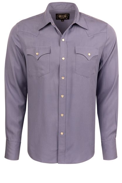 H Bar C Snap Front Denver Shirt - Periwinkle