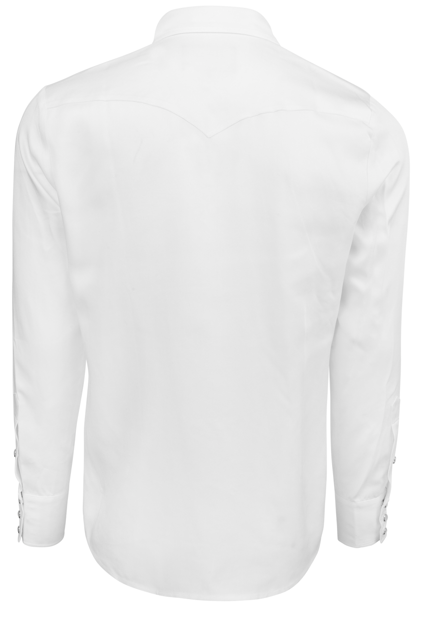 H Bar C Snap Front Denver Shirt - White