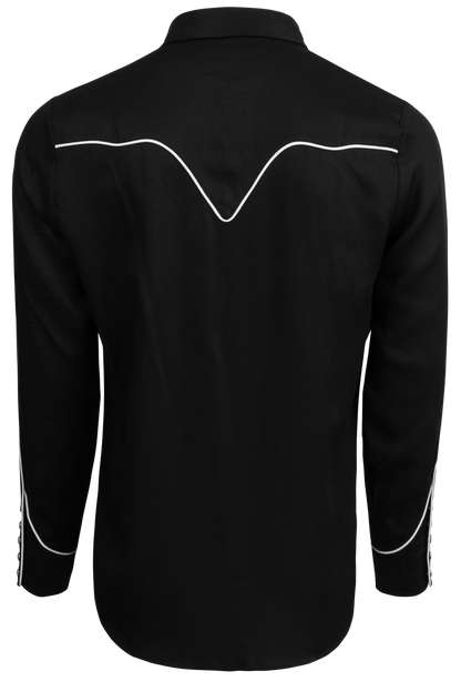 H Bar C Snap Front San Fernando Shirt - Black