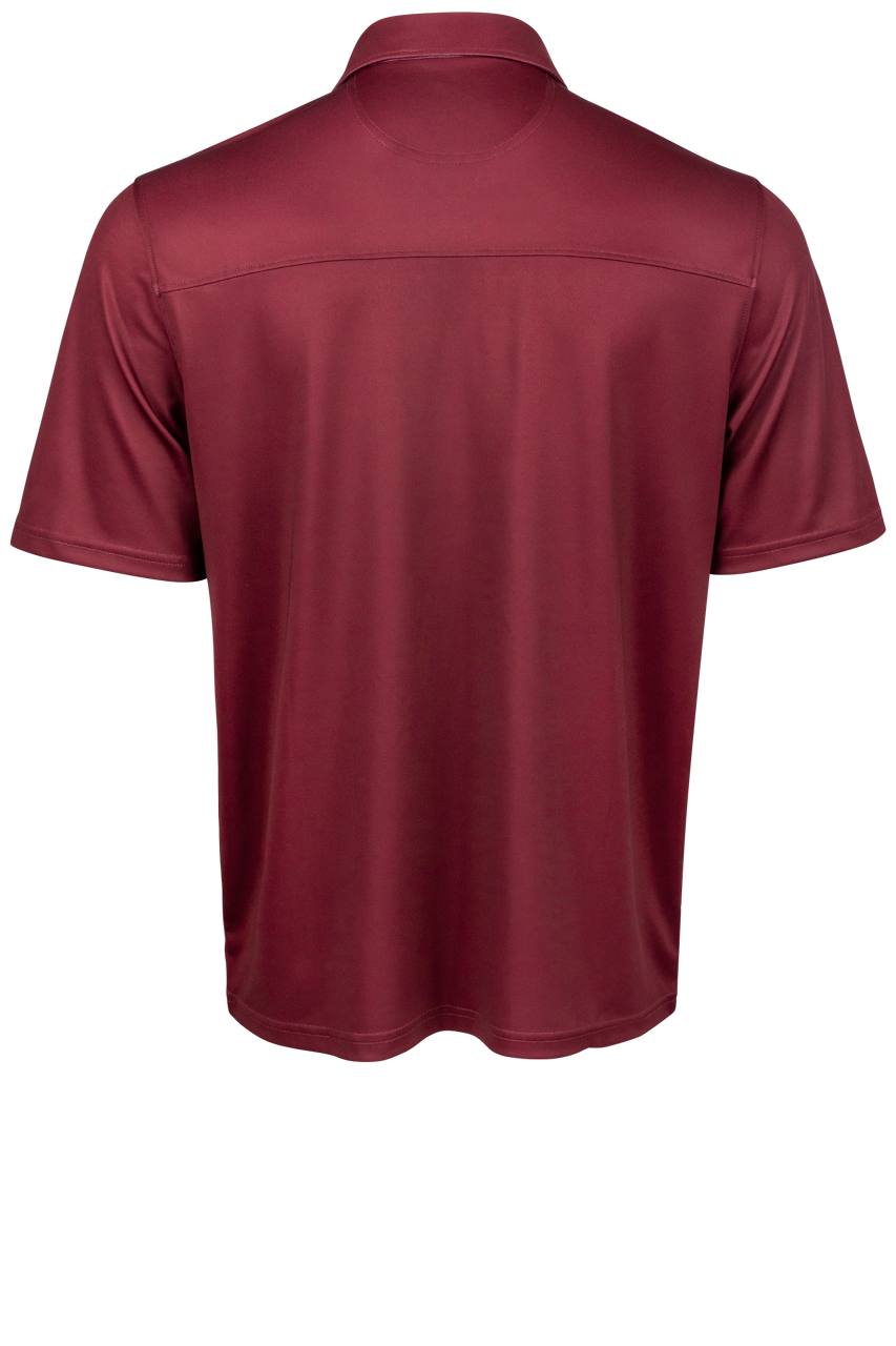 Cinch Arena Flex Polo Shirt - Western Burgundy