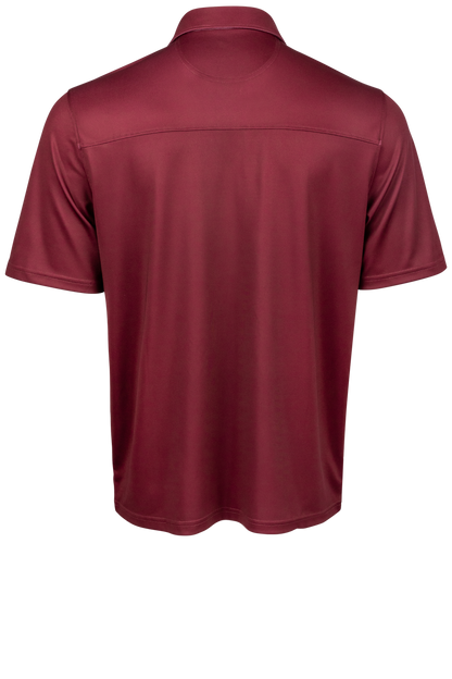 Cinch Arena Flex Polo Shirt - Western Burgundy