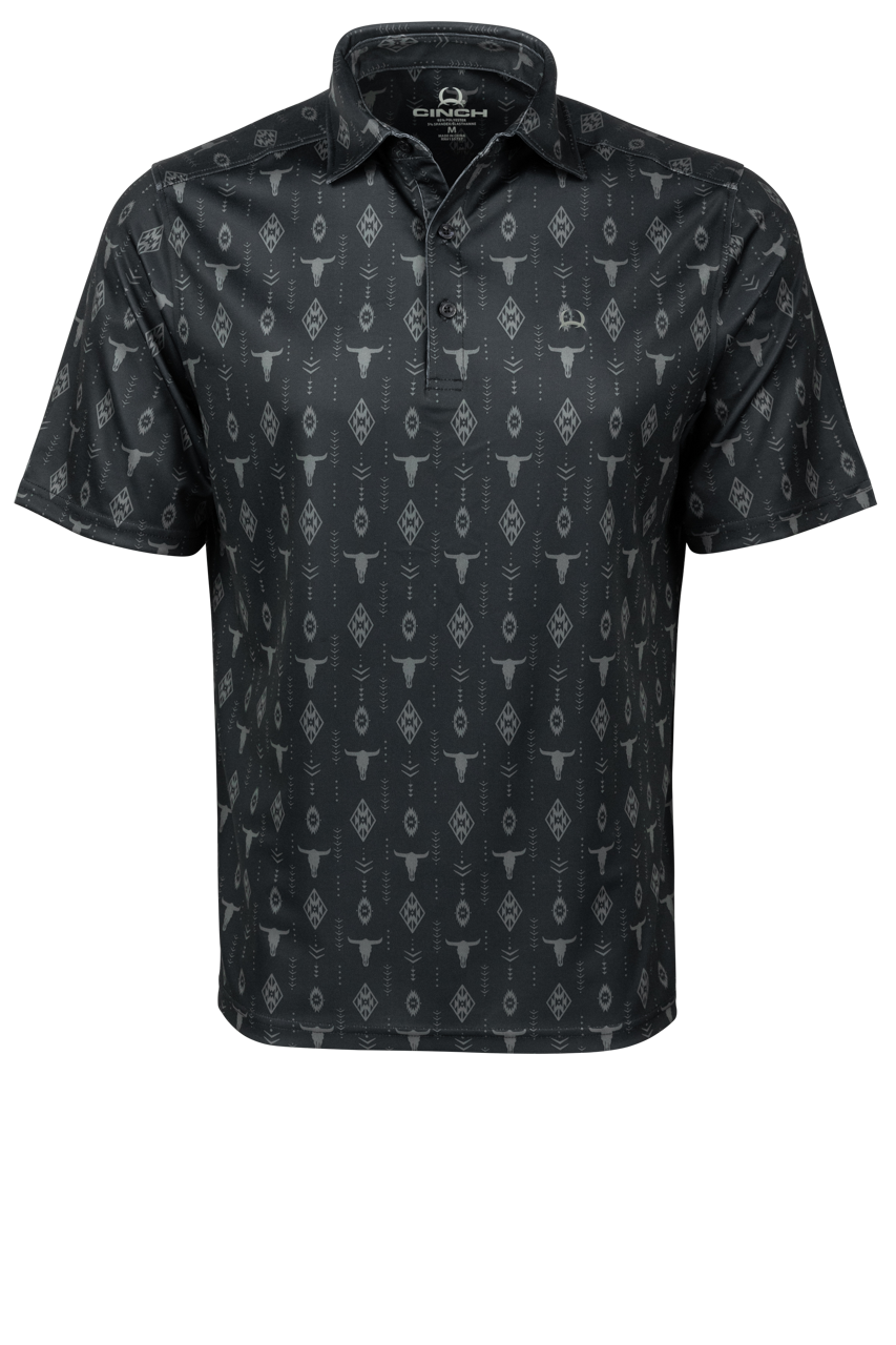 Cinch Arena Flex Polo Shirt - Printed Navy