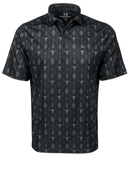 Cinch Arena Flex Polo Shirt - Printed Navy