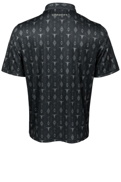 Cinch Arena Flex Polo Shirt - Printed Navy