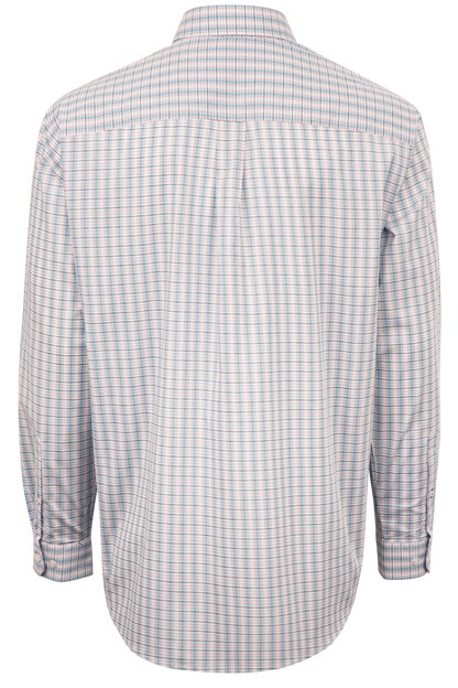 Cinch Check Button-Front Shirt - White