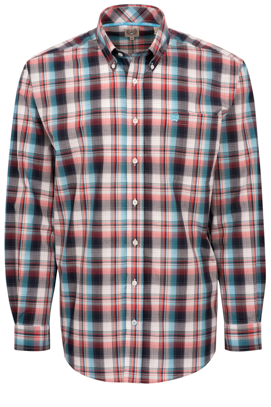 Cinch Woven Plaid Button-Front Shirt - Multi