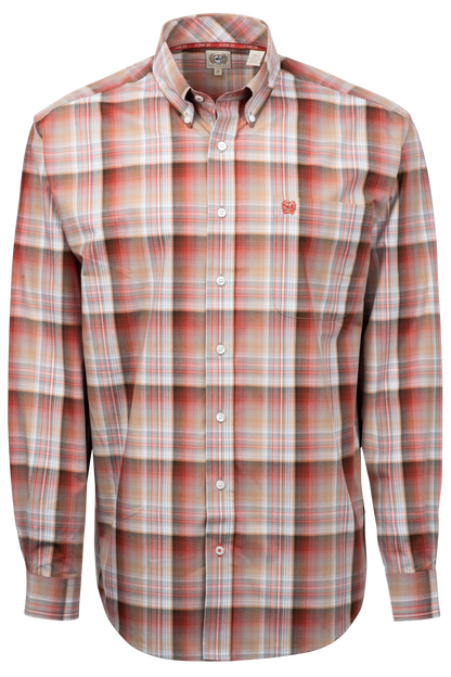 Cinch Button-Front Shirt - Multi Plaid