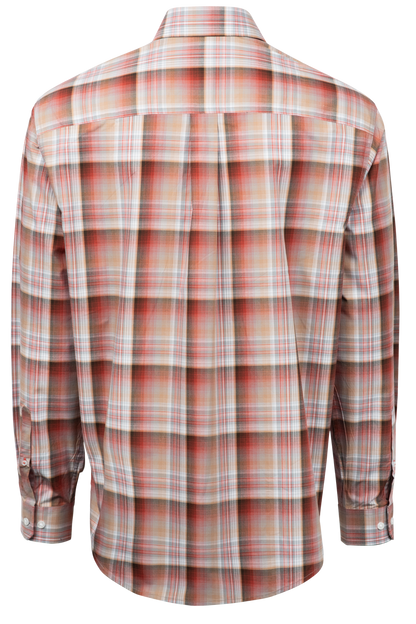 Cinch Button-Front Shirt - Multi Plaid