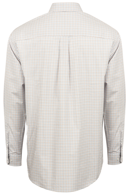 Cinch Woven Check Button-Front Shirt - White