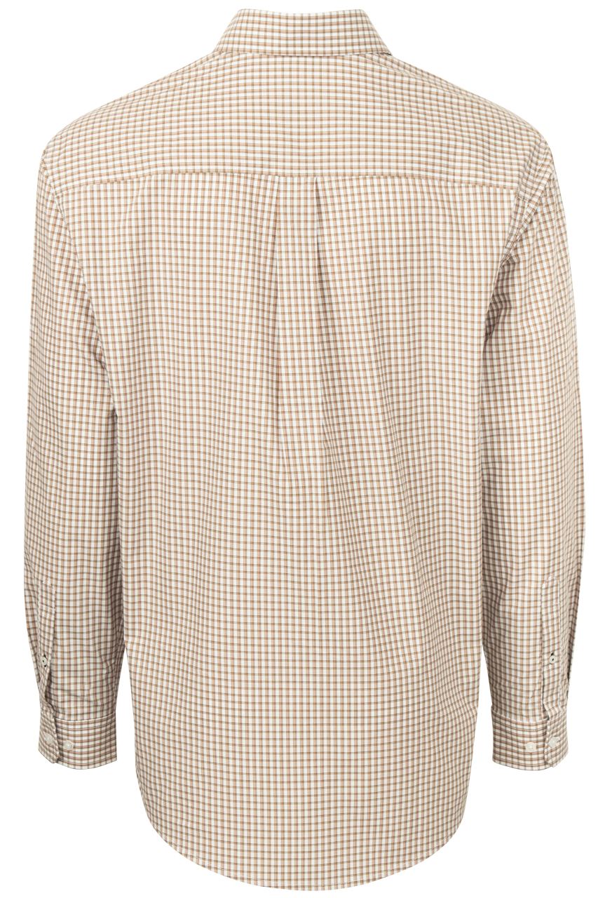 Cinch Woven Check Button-Front Shirt - Khaki