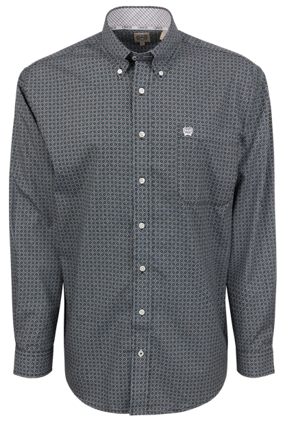 Cinch Button-Front Shirt - Black Diamond