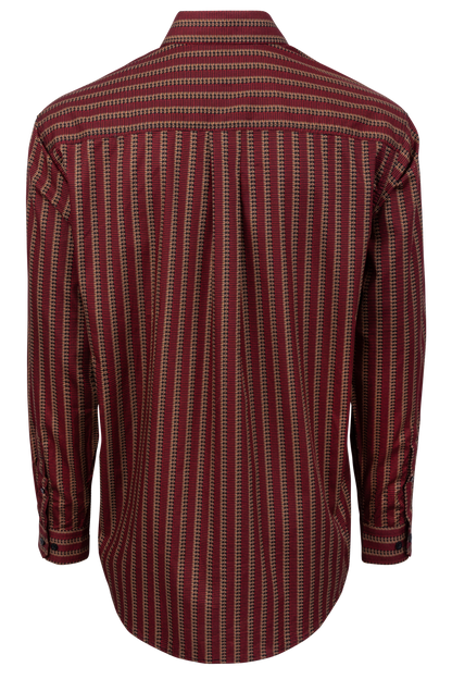 Cinch Button-Front Shirt - Red Stripe