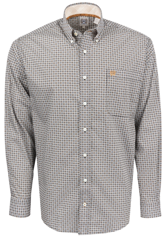 Cinch Button-Front Shirt - Multi