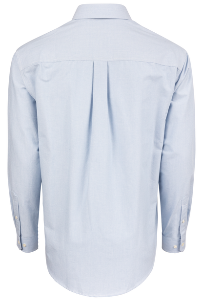 Cinch Button-Front Shirt - Solid Blue