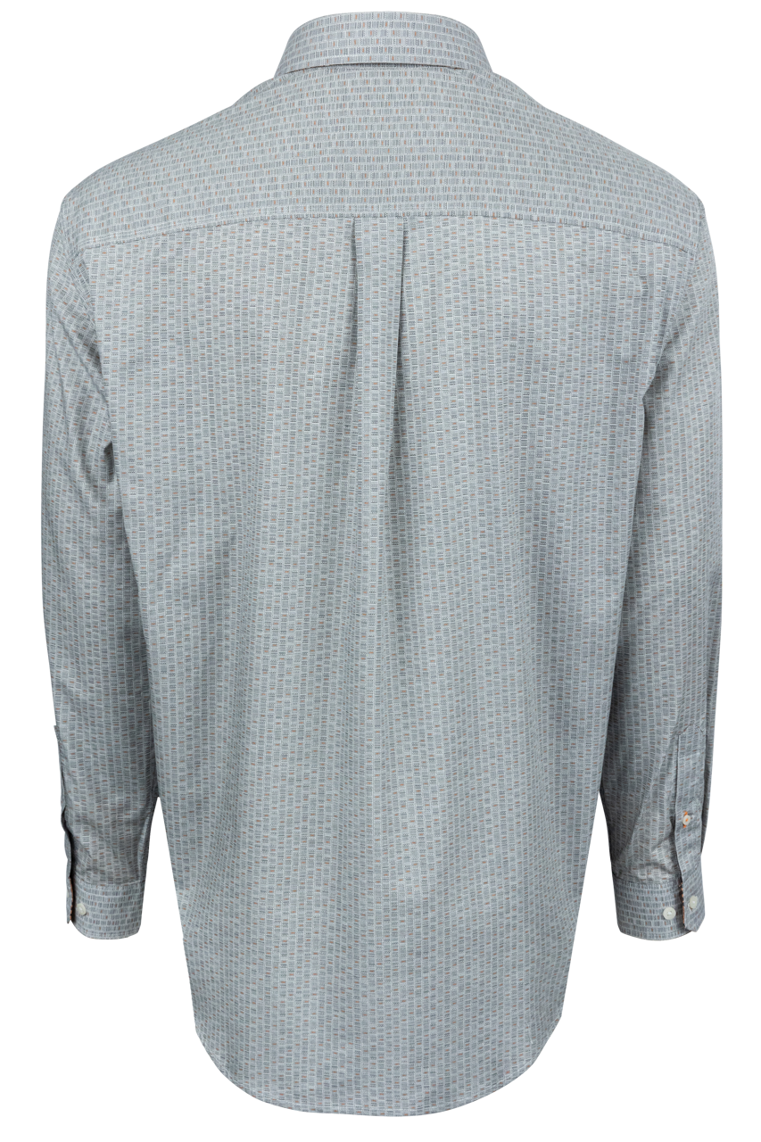 Cinch Stripe Button-Front Shirt - Blue