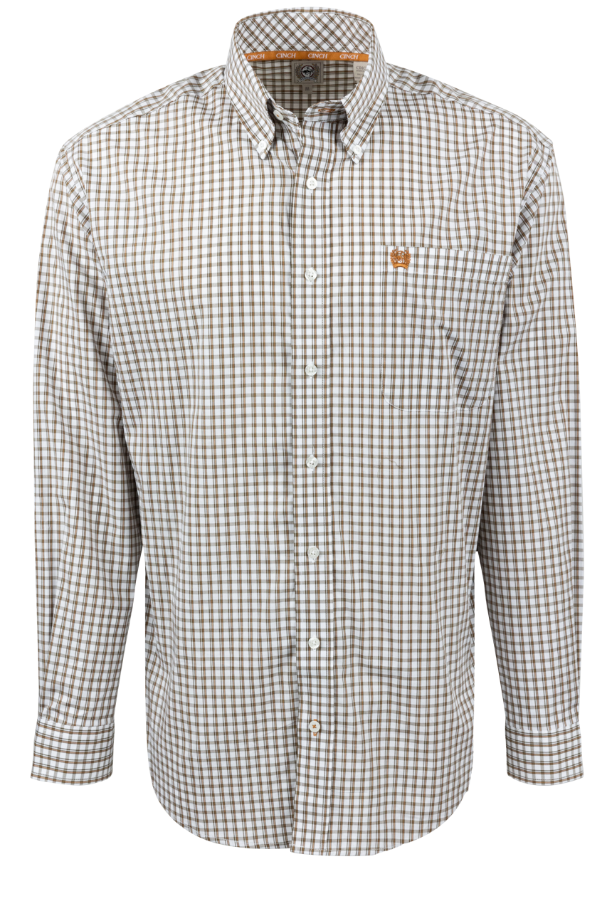 Cinch Button-Front Shirt - White Multi