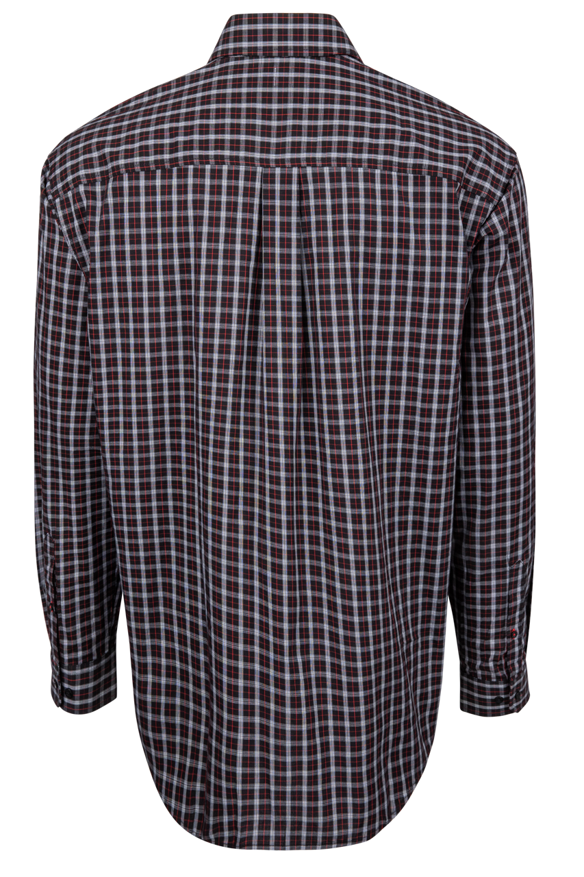 Cinch Button-Front Shirt - Multi Black