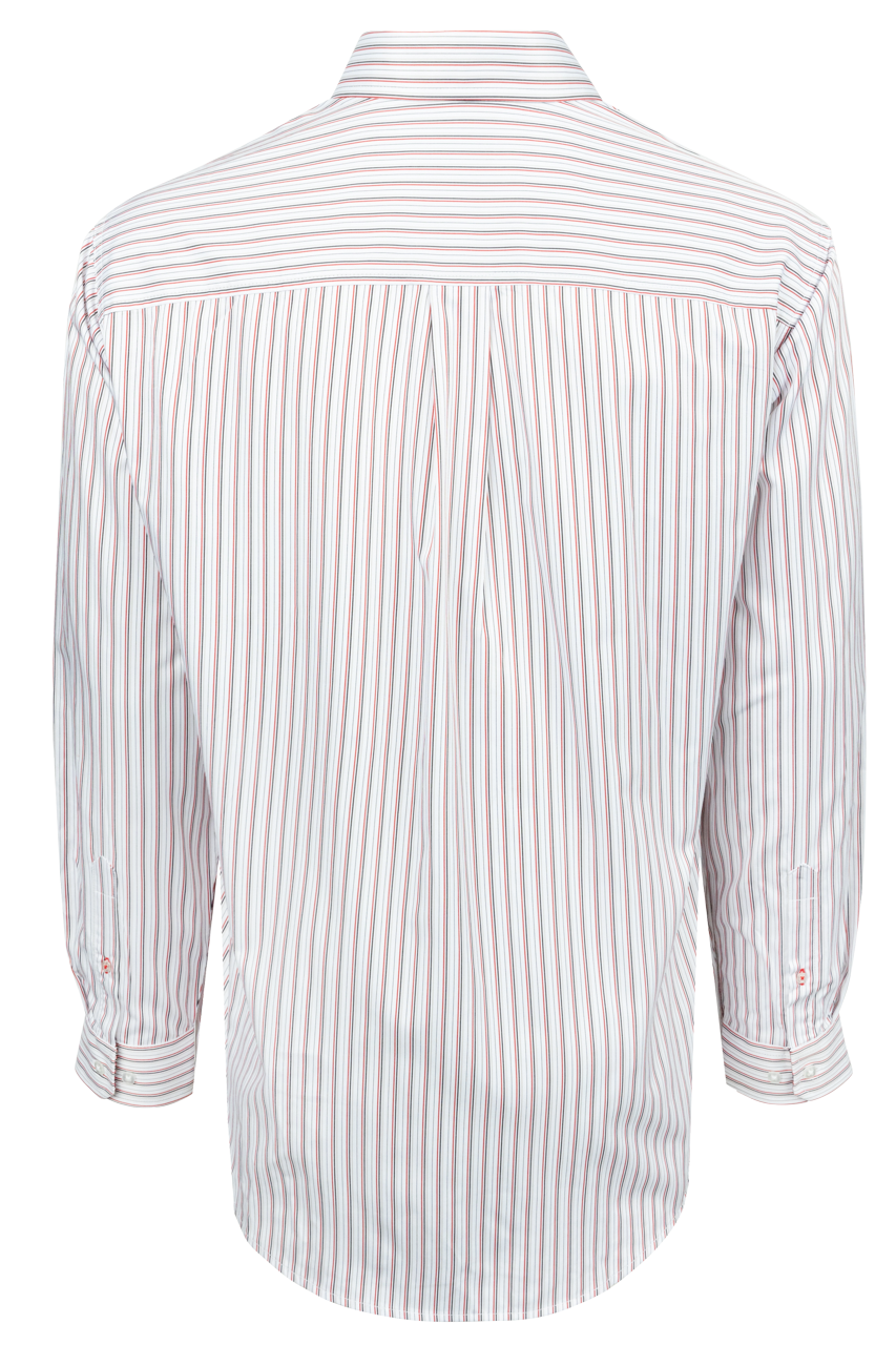 Cinch Striped Button-Front Shirt - Red/White