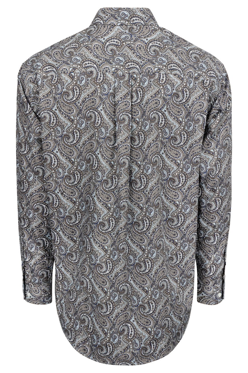 Cinch Paisley Button-Front Shirt - Multi