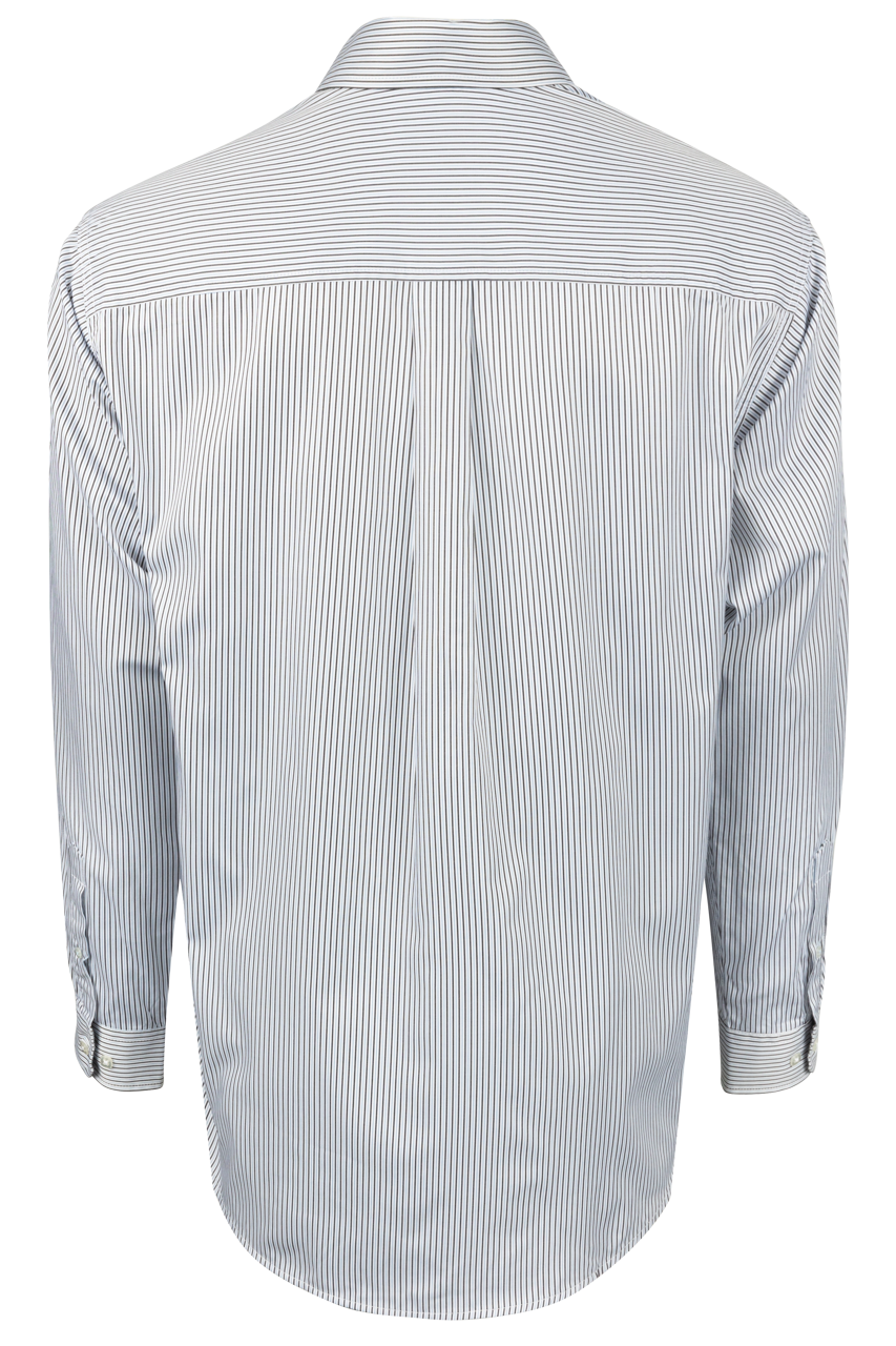 Cinch Striped Button-Front Shirt - Gray