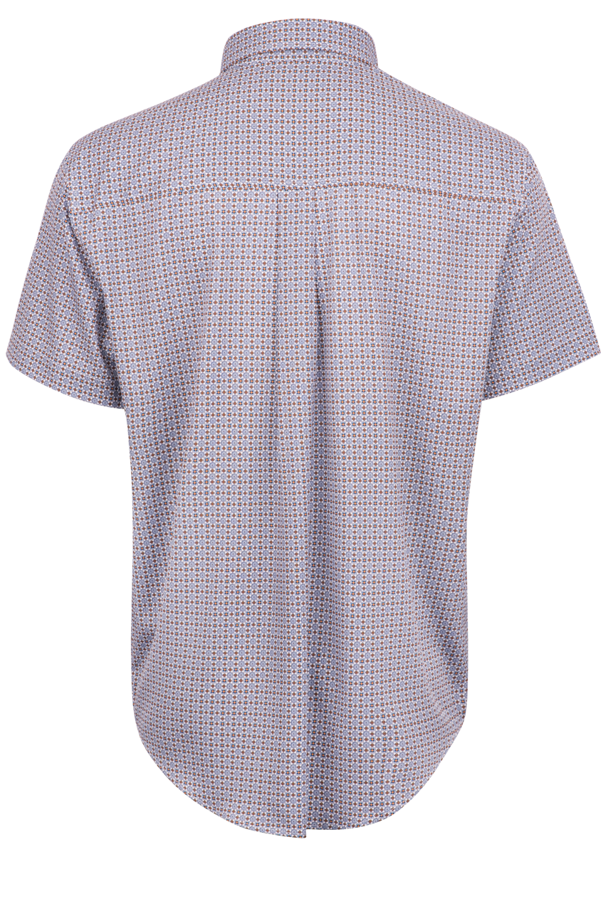 Cinch Arenaflex Button-Front Shirt - White Foulard Print