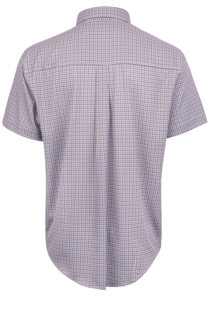 Cinch Arenaflex Button-Front Shirt - White Foulard Print
