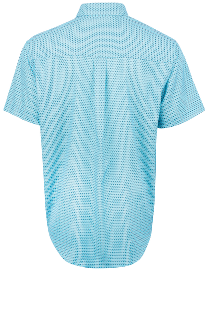 Cinch Arenaflex Button-Front Shirt - Geometric Blue