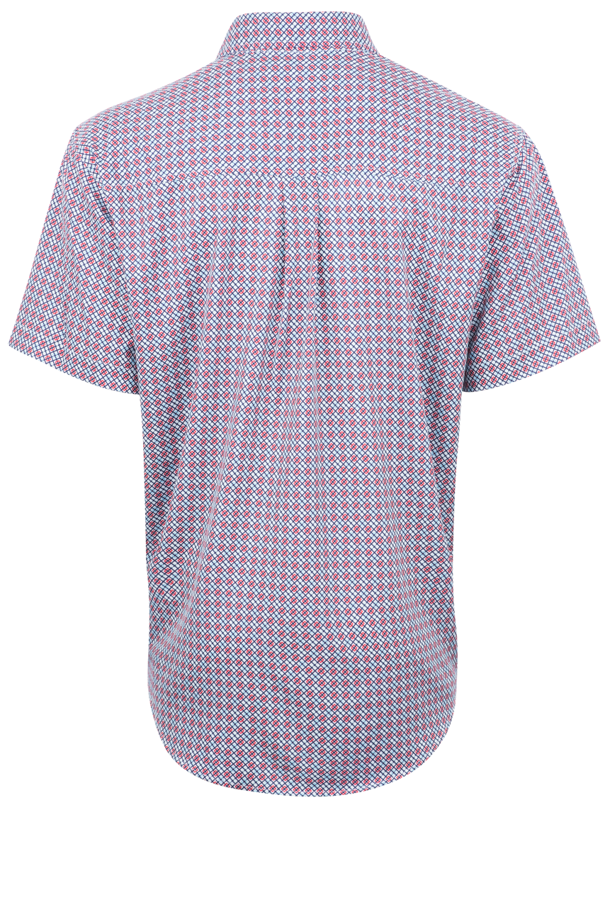 Cinch Arenaflex Button-Front Shirt - Argyle Print
