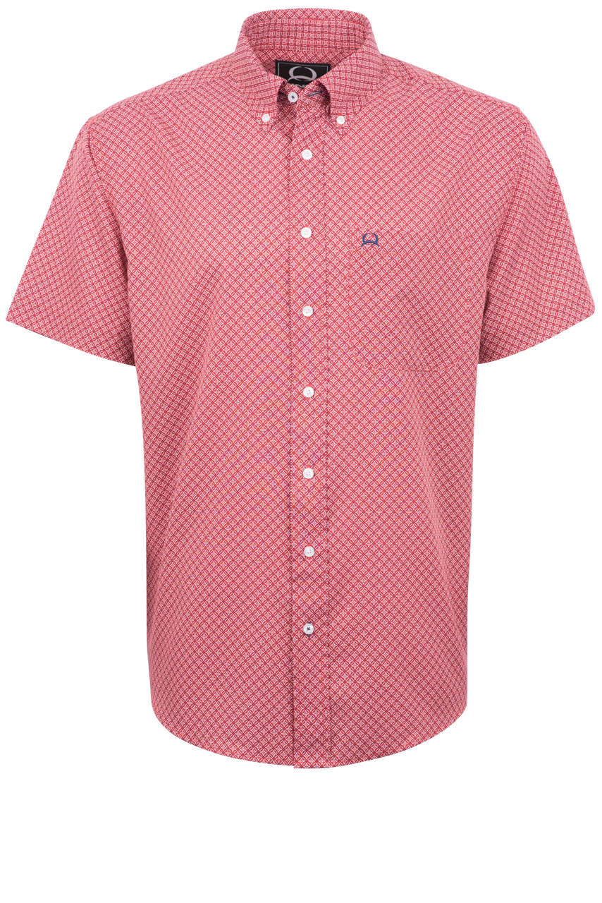 Cinch Arenaflex Button-Front Shirt - Red Diamond