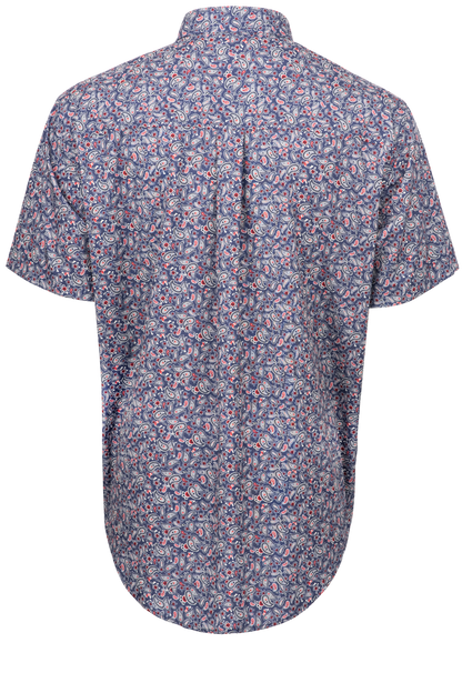 Cinch Arena Flex Button-Front Shirt - Navy Paisley