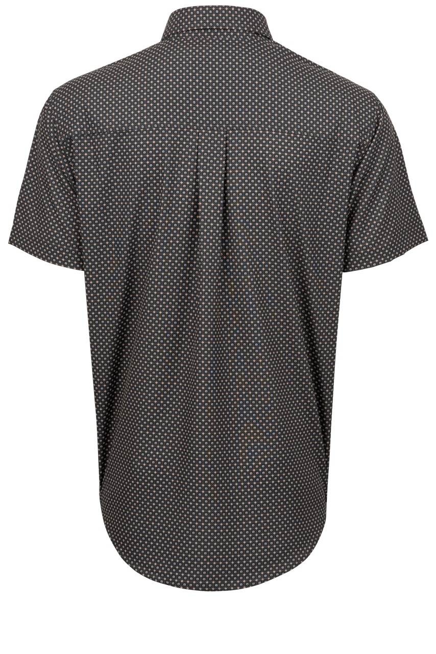 Cinch Arena Flex Button-Front Shirt - Dotted Charcoal