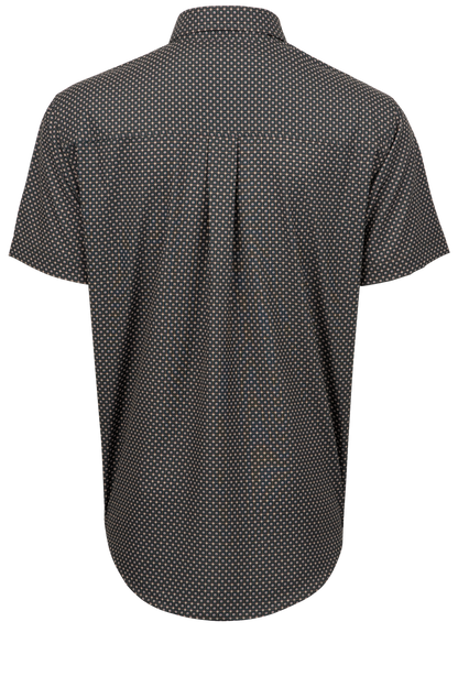 Cinch Arena Flex Button-Front Shirt - Dotted Charcoal