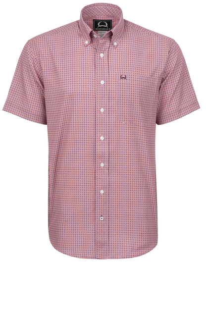 Cinch Arena Flex Button-Front Shirt - Dotted Pink